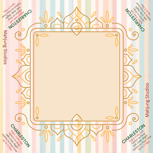 Pastel Luxe Mahjong Mat -  33 x 33 - Ships Rolled