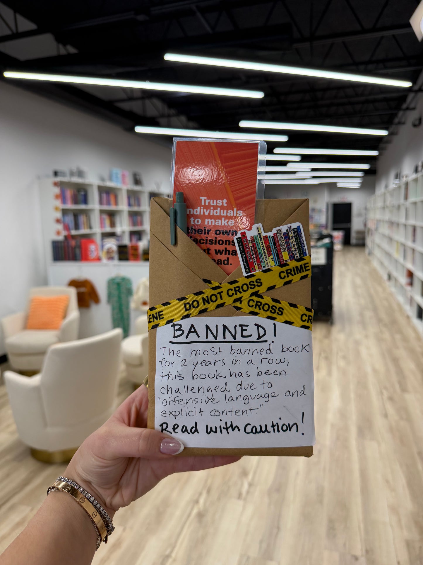 Banned Blind with a Book
