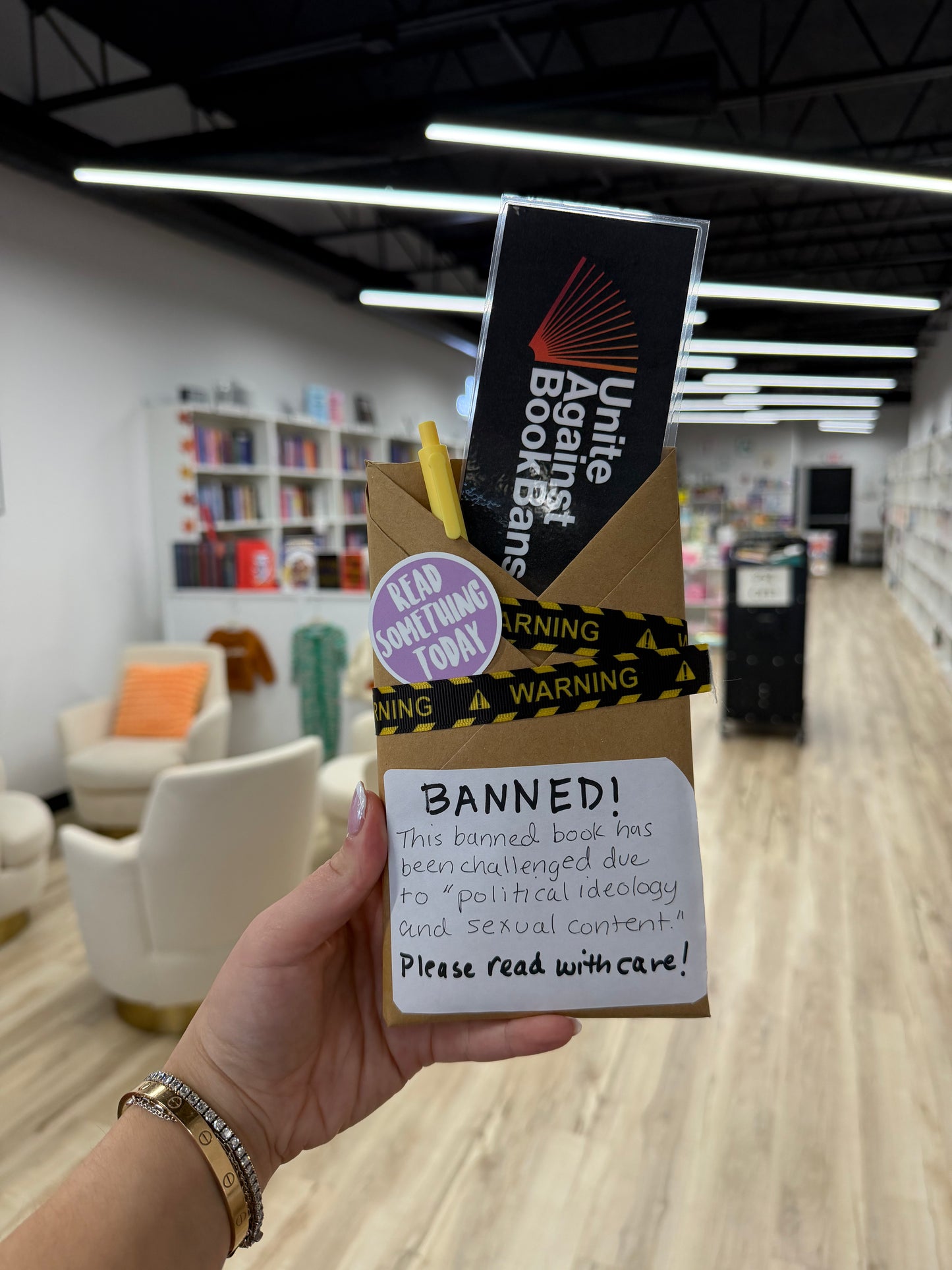 Banned Blind with a Book