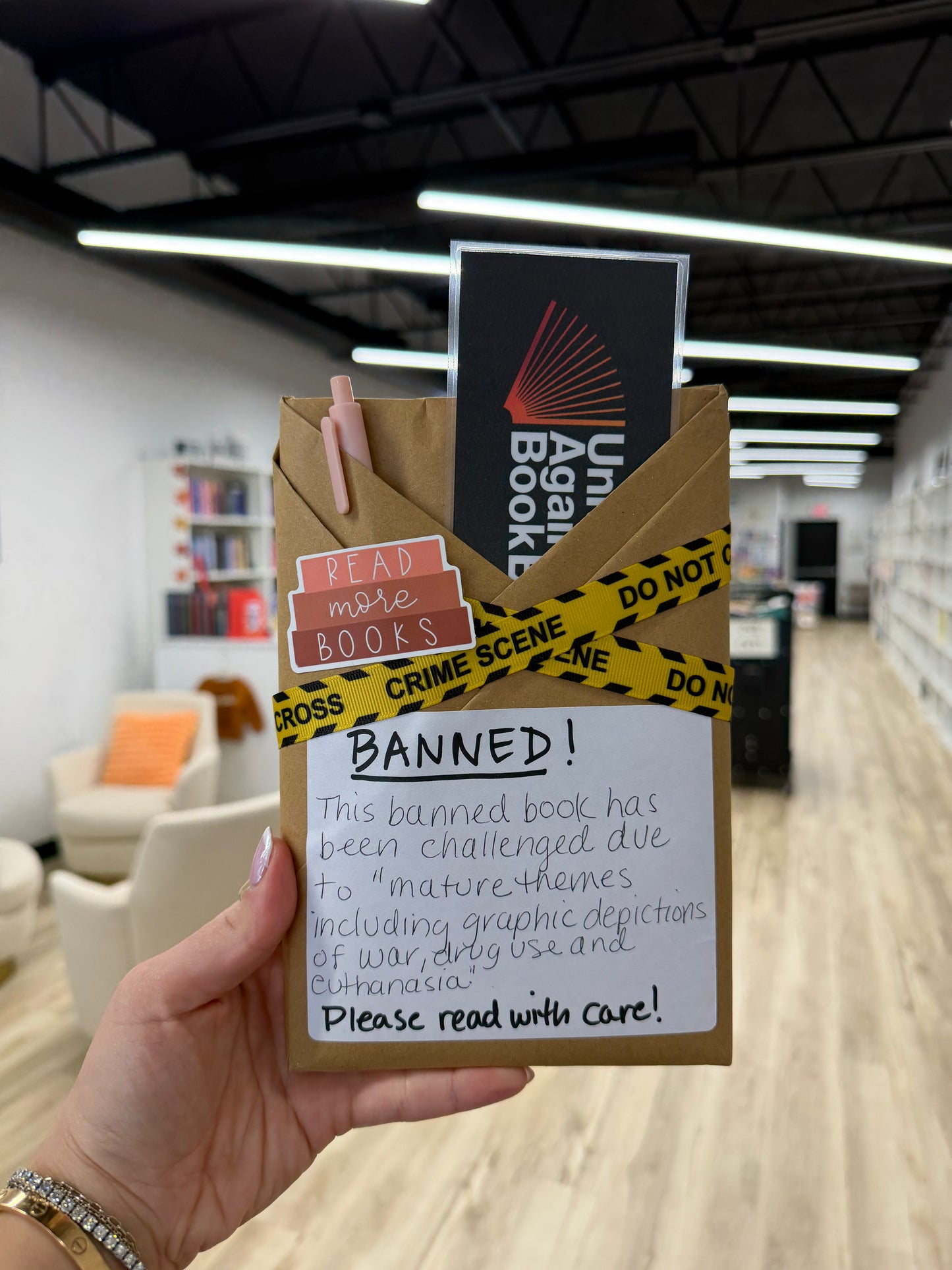 Banned Blind with a Book