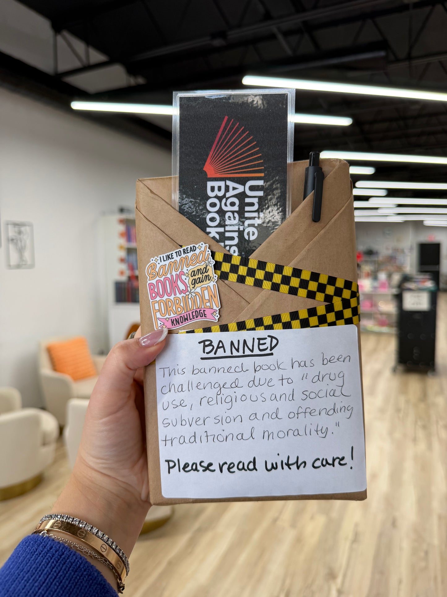 Banned Blind with a Book