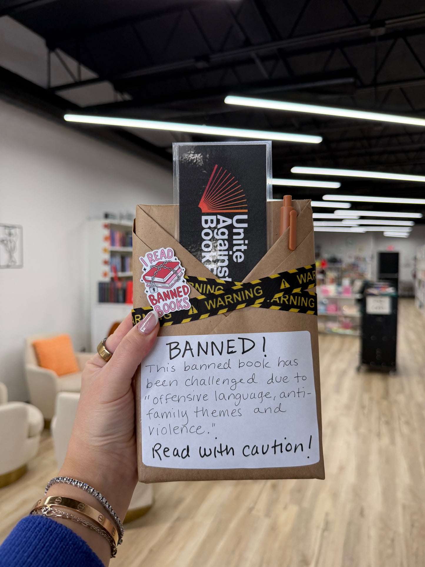 Banned Blind with a Book