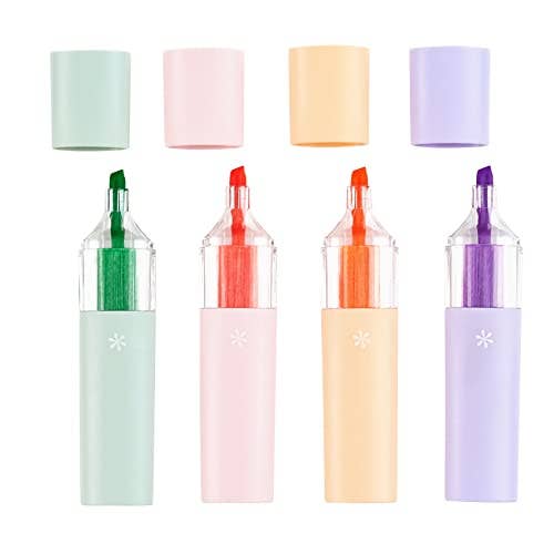 Square Highlighters 4-pack - Pastel