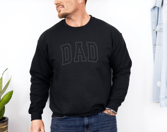 Dad Sweatshirt Crewneck Puff Print Fathers Day Gifts