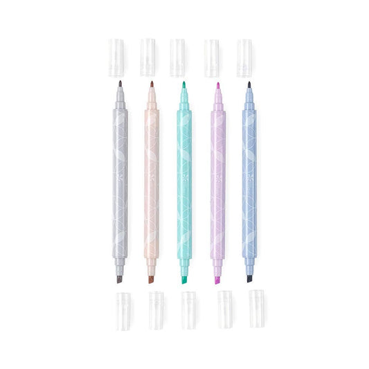 Dual Tip Highlighter Set - Pastel