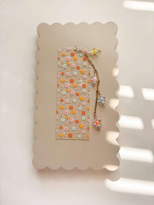 Flowers & Stars Charmed Bookmark
