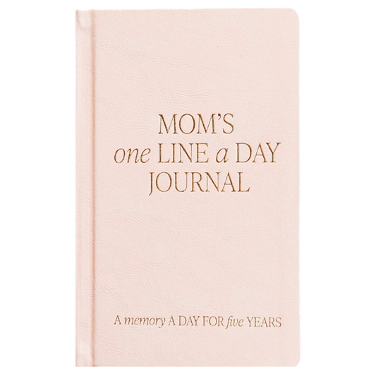 Mom's One Line A Day Leather Journal - Mother's Day Gifts