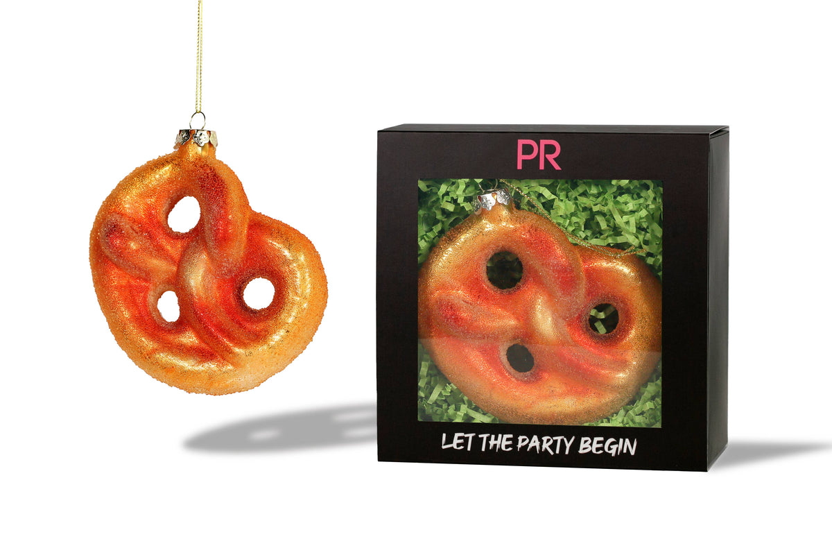 Party Rock | Pretzel Glass Ornament