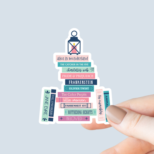 Classic Books Sticker