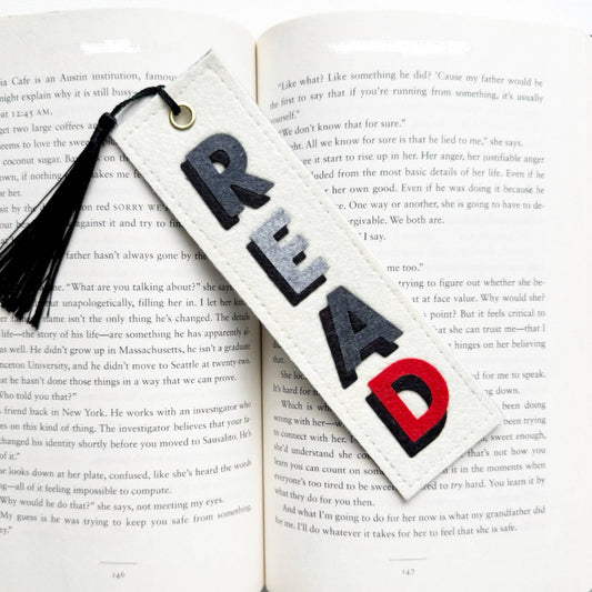 READ Bookmark Black & Gray