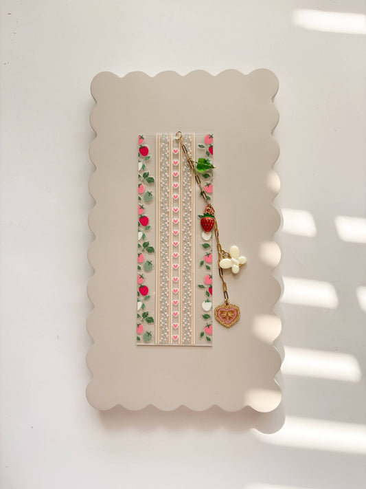 Strawberry Fields Charmed Bookmark
