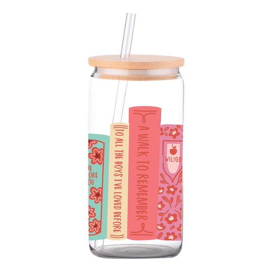 Romance Novels Books Glass Can