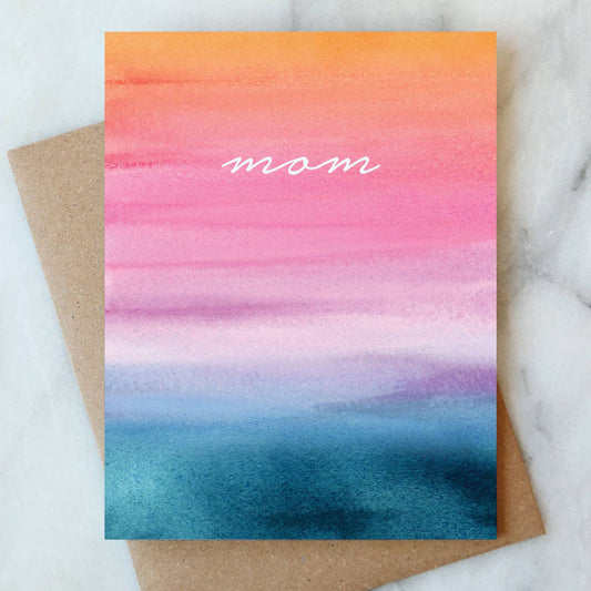 Mom Watercolor Greeting Card | Mother's Day & Seasonal Card