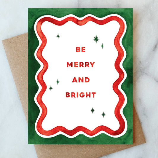 Wavy Holiday Greeting Card | Christmas Holiday Card