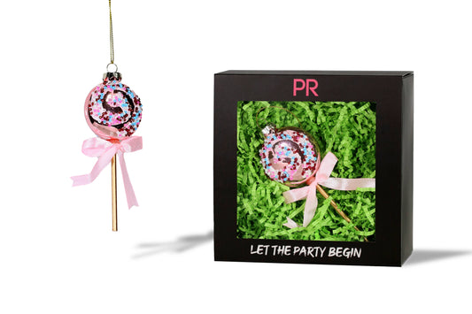 Party Rock | Lolipop Glass Ornament