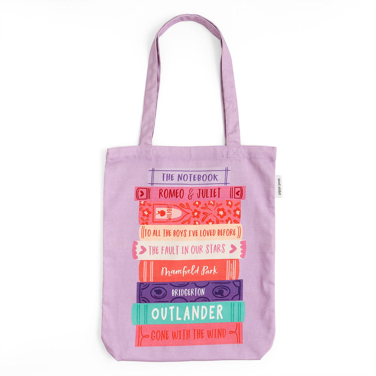 Romance Novels Book Stack Tote Bag