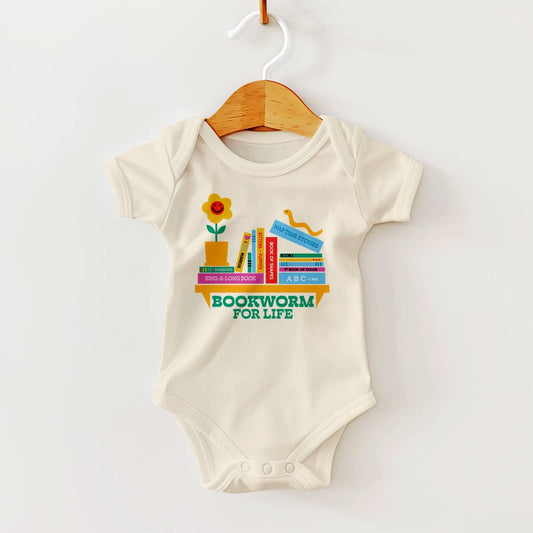 Bookworm for Life Bookstore Baby Bodysuit