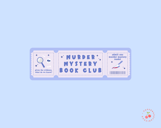 Murder Mystery Book Club - Bookmarks