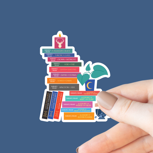 Sarah J Maas Book Stack Sticker