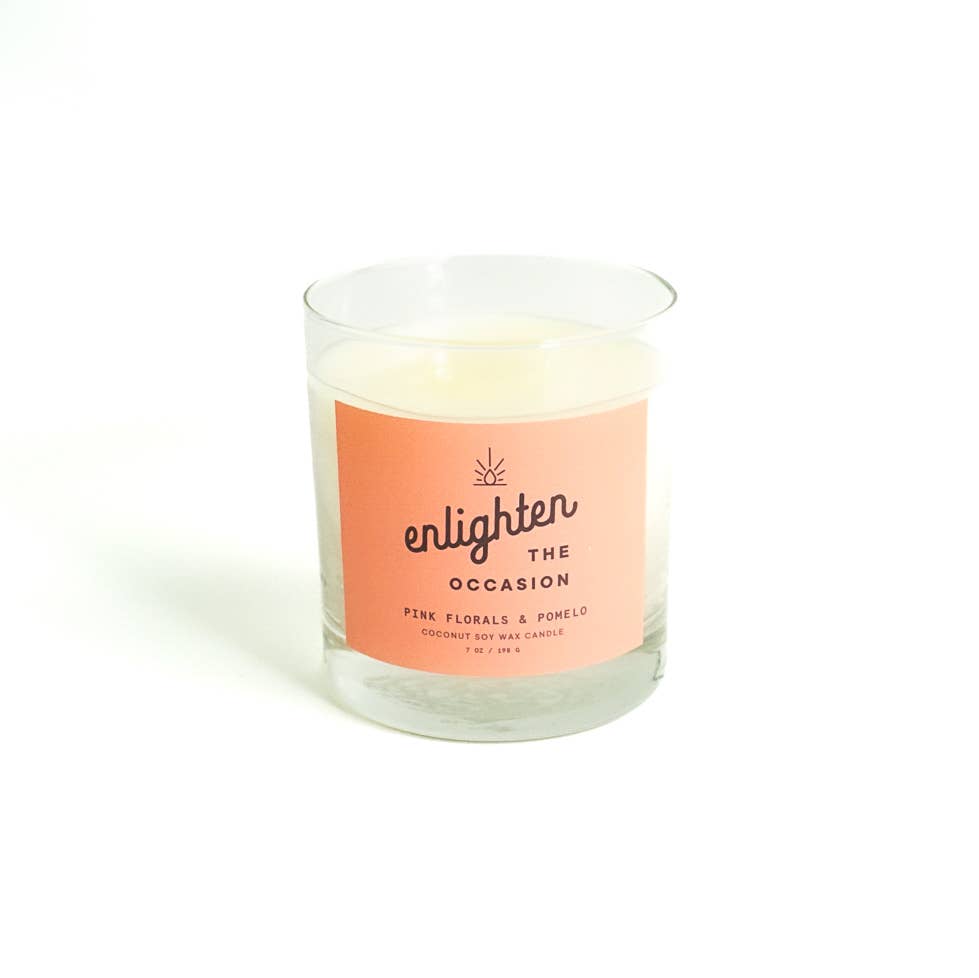 Pink Florals and Pomelo Candle