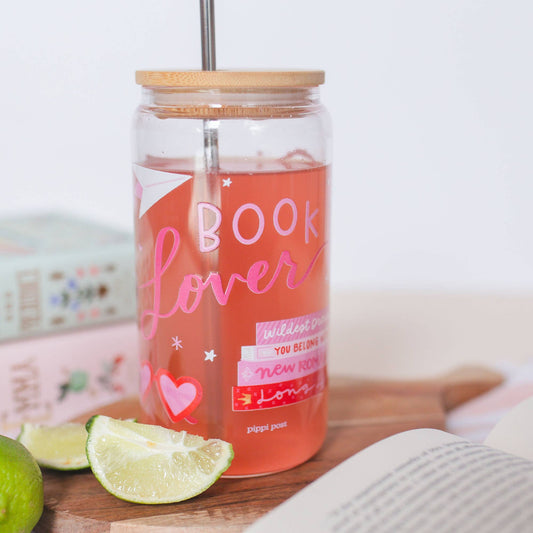 Book Lover TV Glass Can