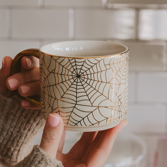 Spiderwebs Coffee Mug - Halloween Decor & Gifts