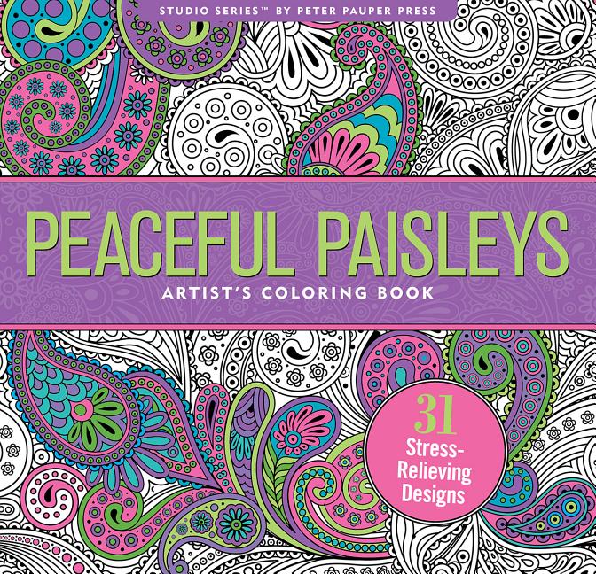Peaceful Paisleys Adult Coloring Book - Ingram