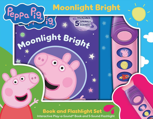 Peppa Pig: Moonlight Bright Book and 5-Sound Flashlight Set [With Flashlight and Battery] - Ingram