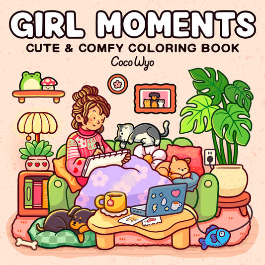 Girl Moments: Coloring Book for Adults and Kids - Ingram