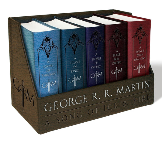 George R. R. Martin's a Game of Thrones Leather-Cloth Boxed Set (Song of Ice Andfire Series): A Game of Thrones, a Clash of Kings, a Storm of Swords, - Ingram