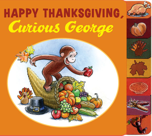 Happy Thanksgiving, Curious George Tabbed - Ingram